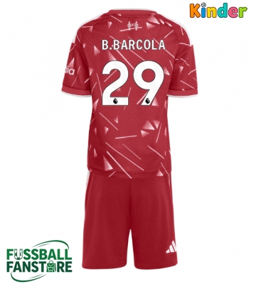 Liverpool Bradley Barcola #29 Replik Heimtrikot Kinder 2026-27 Kurzarm (+ Kurze Hosen)